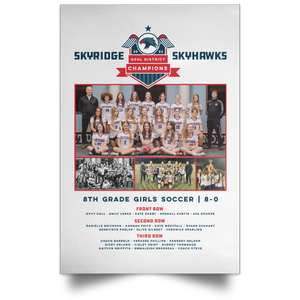 Skyridge Championship Satin Portrait Poster - White